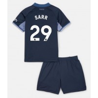 Camisa de Futebol Tottenham Hotspur Pape Matar Sarr #29 Equipamento Secundário Infantil 2023-24 Manga Curta (+ Calças curtas)